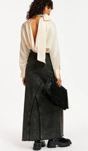 Load image into Gallery viewer, Essentiel Antwerp Winter White Satin Pussybow Blouse

