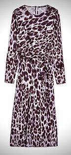 PENNYBLACK Black & Grey Leopard Print Dress