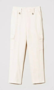 TWINSET Ivory / Cream Combat Trousers