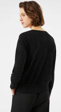 Load image into Gallery viewer, PENNYBLACK Black Cotton &amp; Cashmere Heart Sweater
