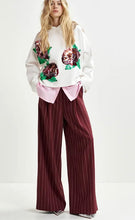 Load image into Gallery viewer, Essentiel Antwerp White Sweatshirt with Red &amp; Green Sequin Motifs

