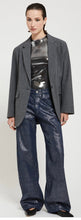 Load image into Gallery viewer, Ottod’Ame Silver Metallic Top
