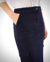 Load image into Gallery viewer, Pennyblack Navy Denim Cotton Cargo Skirt
