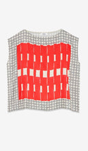 Load image into Gallery viewer, Ottodame Red Geometric Print Viscose Top
