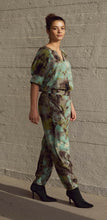 Load image into Gallery viewer, RDF Khaki Green Marble Print Loose Lounge Wear Trousers
