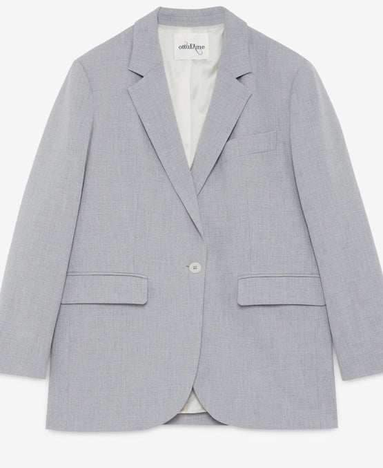 Otto’dame Dove Grey Single Breasted Blazer