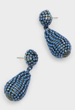 Load image into Gallery viewer, Nali Blue Pendant Crystal Droplet Earrings
