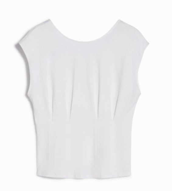 Pennyblack White Darted Cotton T- Shirt Top