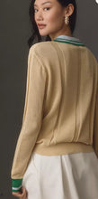 Load image into Gallery viewer, Beatrice B Taupe Polo Collared Long Sleeve Knit
