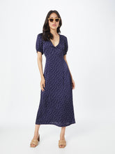 Load image into Gallery viewer, Scotch &amp; Soda Mini Tulip Print Tie Back Satin Cutout Dress
