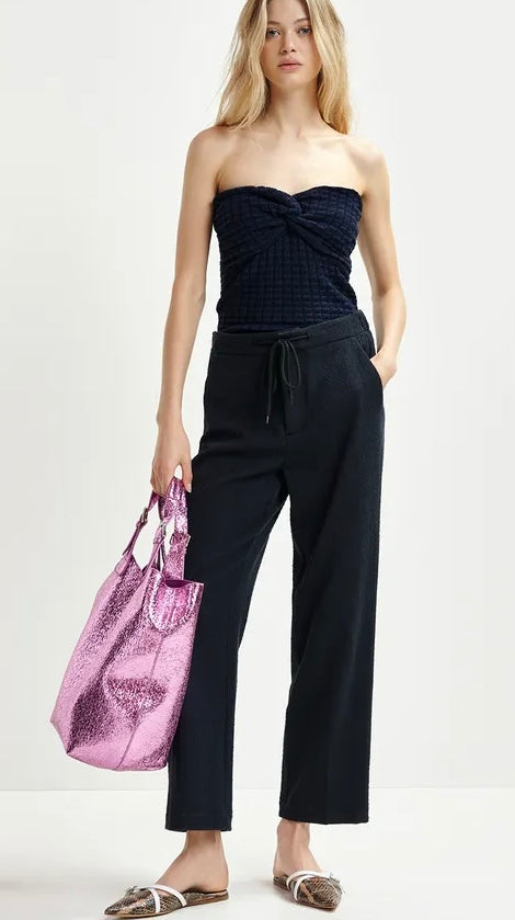 Essentiel Antwerp Pink Metallic Shopper Bag