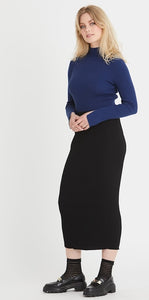 RDF Black Pencil Knitted Skirt