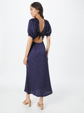 Load image into Gallery viewer, Scotch &amp; Soda Mini Tulip Print Tie Back Satin Cutout Dress
