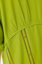 Load image into Gallery viewer, Beatrice B Lime Green Broderie Anglaise Cotton Dress
