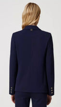 Load image into Gallery viewer, Twinset Navy Blazer with oval T  Bullons
