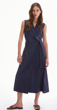 Load image into Gallery viewer, PENNYBLACK Navy Twill Sleeveless Wrap

