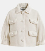 Essentiel Antwerp Off-White Oversized Jacket with 3/4 length voluminous sleeves