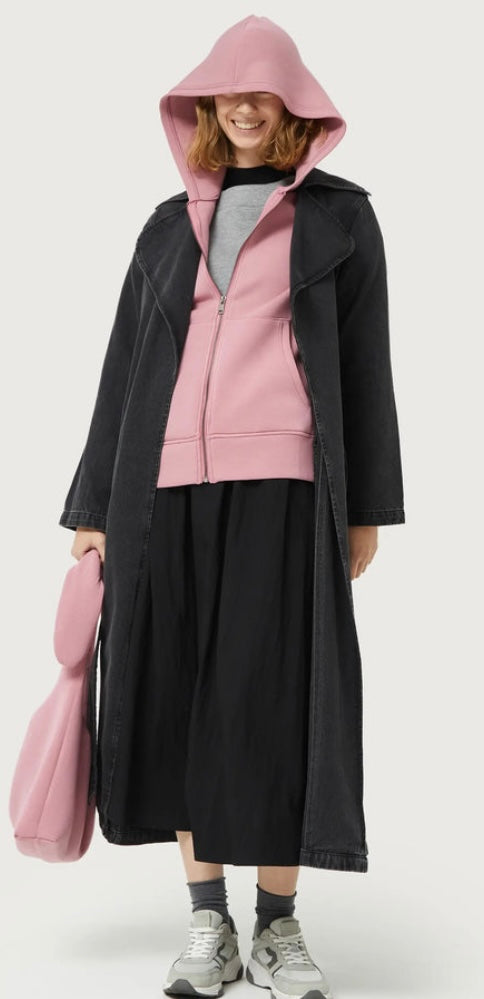 Compania Fantastica Pink Neoprene Hoodie