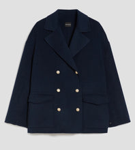 Load image into Gallery viewer, PennyBlack Navy Double Faced Wool Pea Coat
