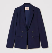 Load image into Gallery viewer, Twinset Navy Blazer with oval T  Bullons
