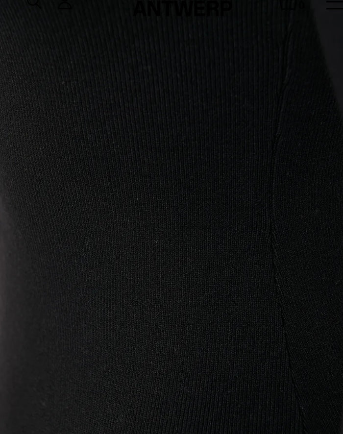 Essentiel Antwerp Black Jersey  with  Asymmetrical Neckline