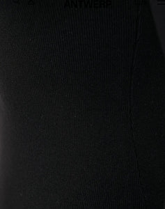 Essentiel Antwerp Black Jersey  with  Asymmetrical Neckline