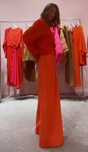 Essentiel Antwerp Orange Wide-Leg Pants