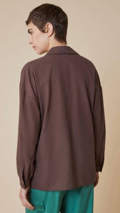 PennyBlack Brown Cotton Voile Shirt