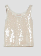 PennyBlack Champagne Sequin Top