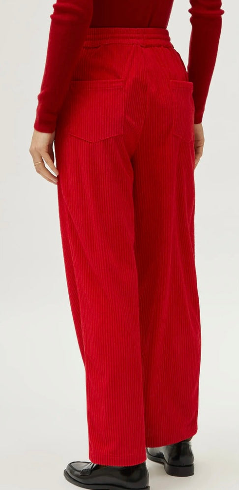 Compania Fantastica Red Cordoroy Palazzo Pants