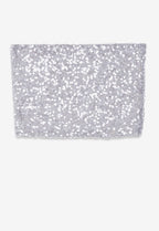 Ottodame Silver Sequin Bandeau Top