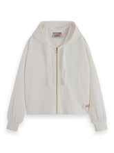 Load image into Gallery viewer, Scotch &amp; Soda white zipped hoodie
