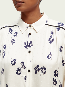 Scotch & Soda Slim fit piped shirt | Women