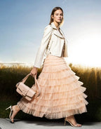 Twinset Cream Vegan Leather Biker Jacket