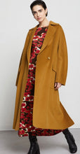 Load image into Gallery viewer, Ottod’Ame Mustard Gold Wool blend Long Coat

