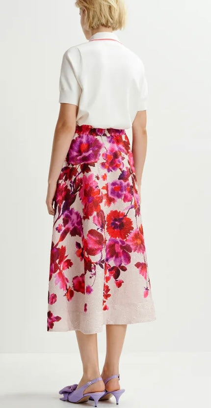 Essentiel Antwerp Off White Fine Knit with Collar & Self-Tie NeckTie