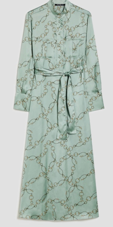 PennyBlack Mint Green Equestrian Print Shirt Dress