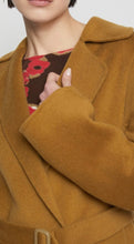 Load image into Gallery viewer, Ottod’Ame Mustard Gold Wool blend Long Coat
