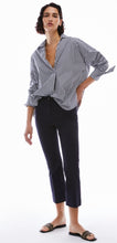 Load image into Gallery viewer, PENNYBLACK Navy &amp; White Striped Oversized Shirt
