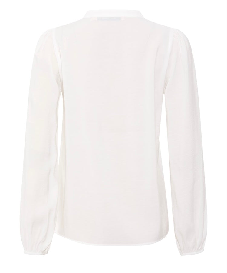 RDF White Drea Blouse with Pintuck Detailing