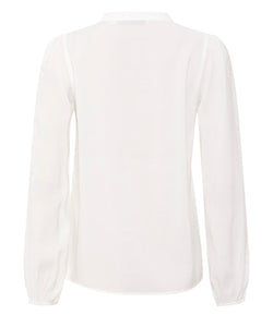RDF White Drea Blouse with Pintuck Detailing