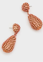 Load image into Gallery viewer, Nali Orange Pendant Crystal Droplet Earrings
