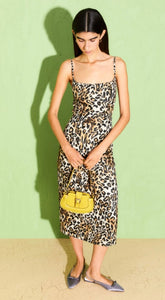 Beatrice B Leopard Print Duchesse Dress