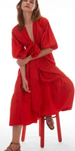 Load image into Gallery viewer, Pennyblack Orange Taffeda Crossover / Wrap Dress / Wrap
