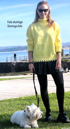 Wild Pony Yellow Turtle Neck Jumper