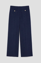 PennyBlack Navy / Black Tweed Weave Wide Leg Trousers