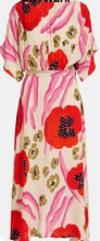 Load image into Gallery viewer, Essentiel Antwerp Red &amp; Pink Flared Abstract Print Dress
