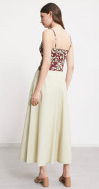 Ottodame Mint Green Poplin Cotton Cullottes