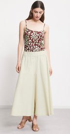 Ottodame Mint Green Poplin Cotton Cullottes