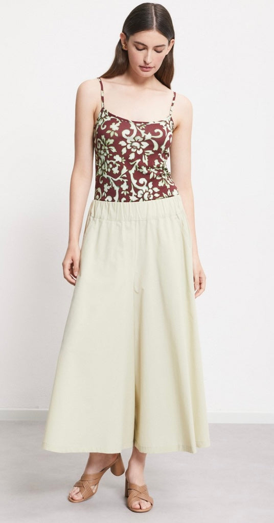 Ottodame Mint Green Poplin Cotton Cullottes